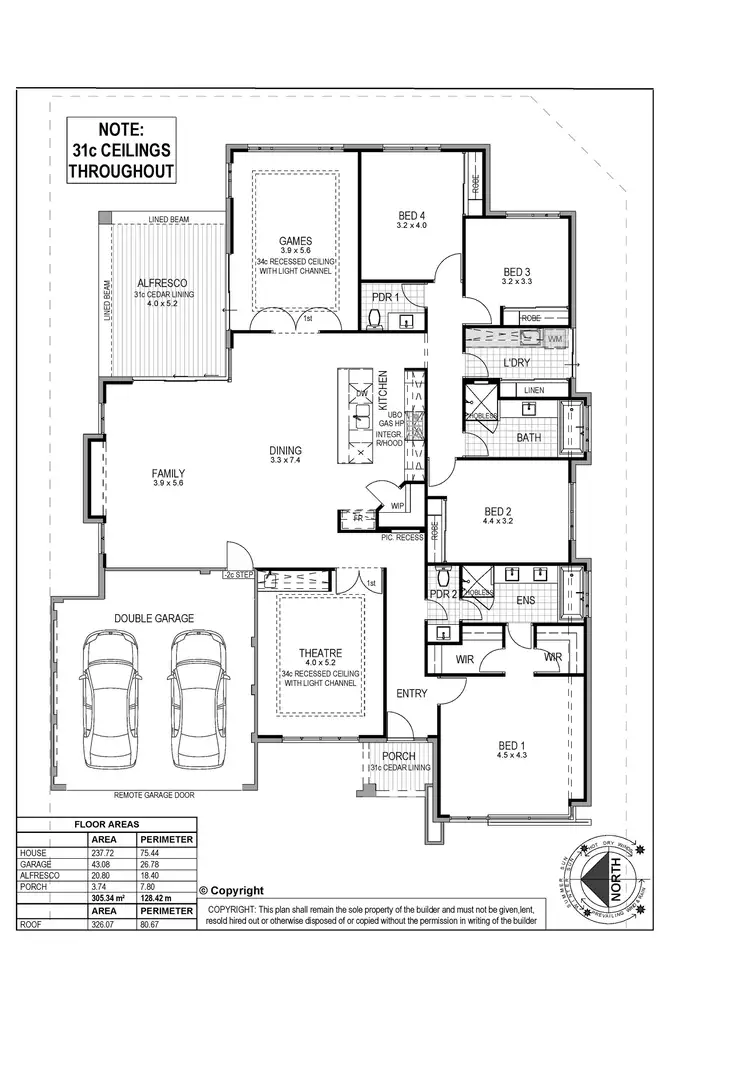 Floorplan of Homely house listing, 54 Buxton Road, Wembley Downs WA 6019