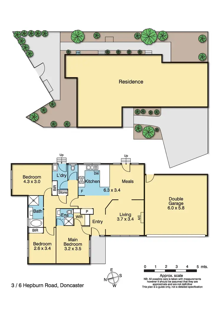 Floorplan of Homely unit listing, 3/6 Hepburn Road, Doncaster VIC 3108