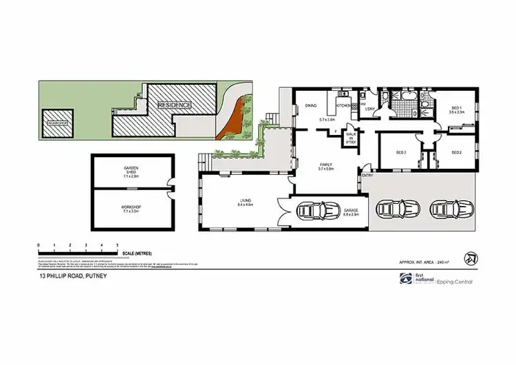 Floorplan of Homely house listing, 13 Phillip Road, Putney NSW 2112