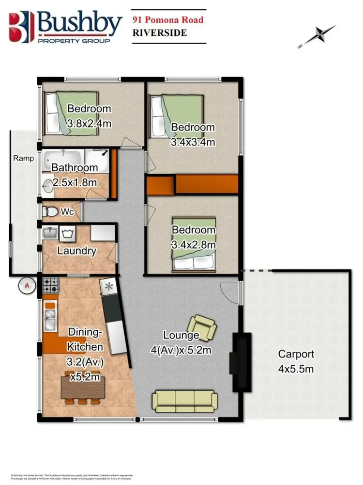 Floorplan of Homely house listing, 91 Pomona Road, Riverside TAS 7250