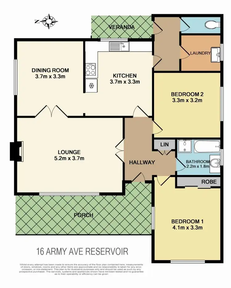 Floorplan of Homely house listing, 16 Army Avenue, Reservoir VIC 3073