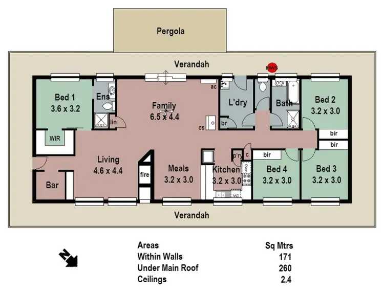 Floorplan of Homely house listing, 213 Hender Road, Mount Barker Springs SA 5251