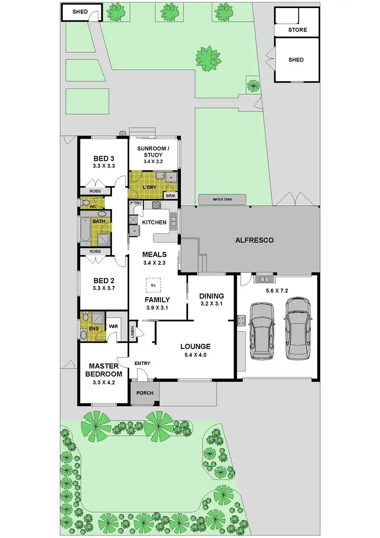 Floorplan of Homely house listing, 12 Rudstone Bend, Greenvale VIC 3059