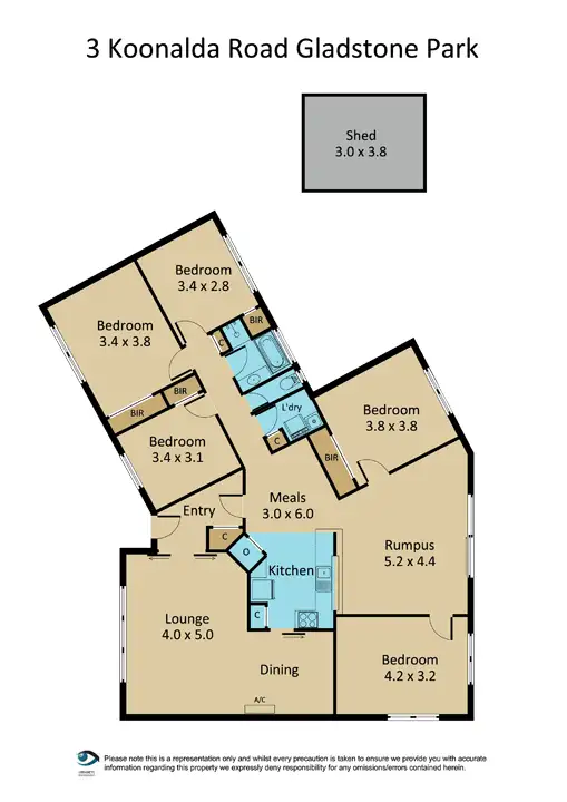 Floorplan of Homely house listing, 3 Koonalda Road, Gladstone Park VIC 3043