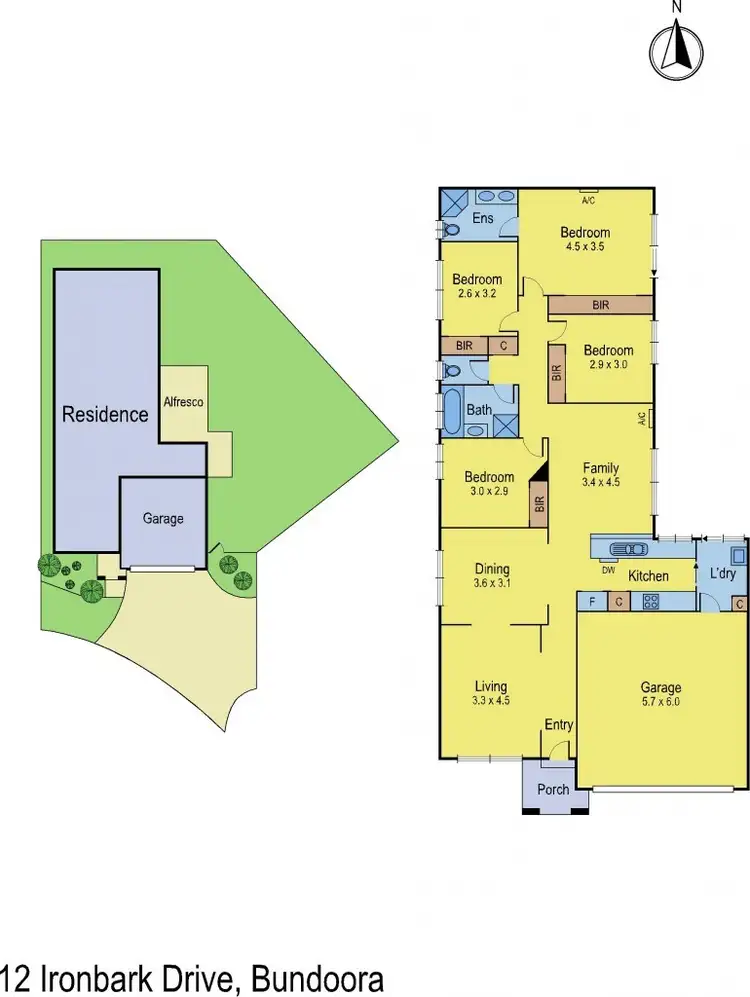 Floorplan of Homely house listing, 12 Ironbark Drive, Bundoora VIC 3083