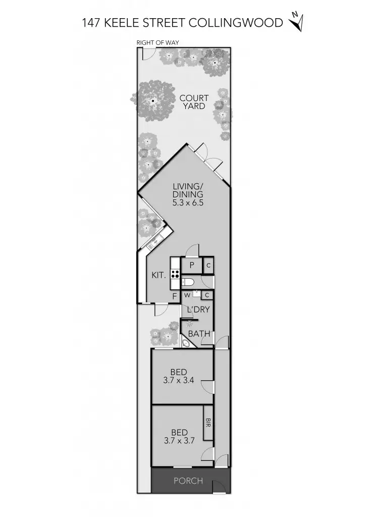 Floorplan of Homely house listing, 147 Keele Street, Collingwood VIC 3066