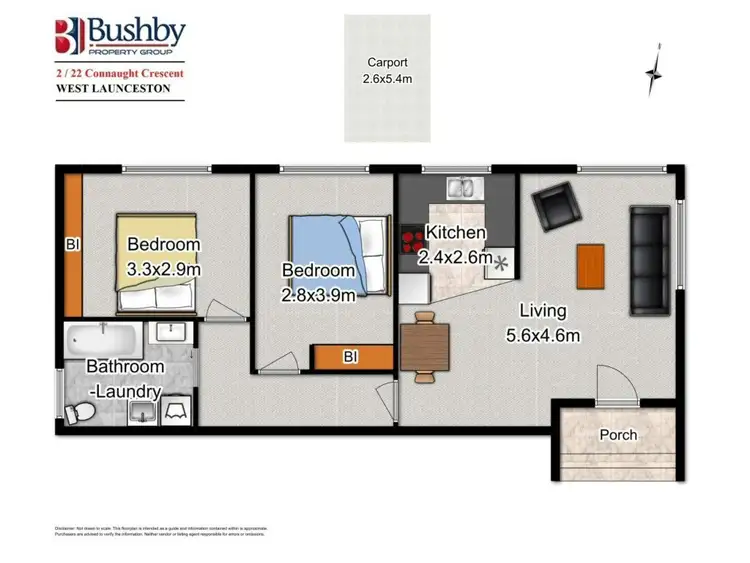 Floorplan of Homely house listing, 2/22 Connaught Crescent, West Launceston TAS 7250
