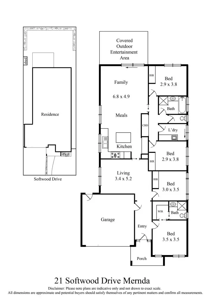 Floorplan of Homely house listing, 21 Softwood Drive, Mernda VIC 3754