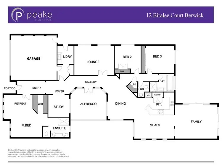 Floorplan of Homely house listing, 12 Biralee Court, Berwick VIC 3806
