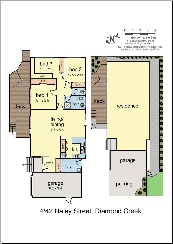 Floorplan of Homely unit listing, 4/42 Haley Street, Diamond Creek VIC 3089