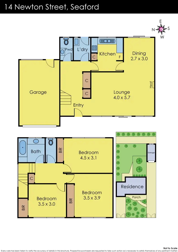 Floorplan of Homely house listing, 14 Newton Street, Seaford VIC 3198