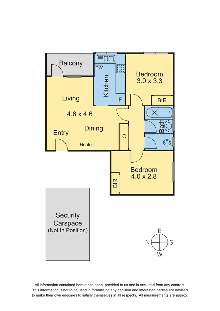 Floorplan of Homely apartment listing, 7/95 Eastwood Street, Kensington VIC 3031