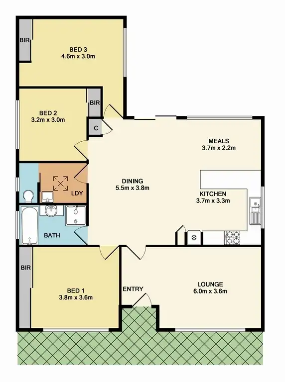 Floorplan of Homely house listing, 22 Browning Street, Kingsbury VIC 3083