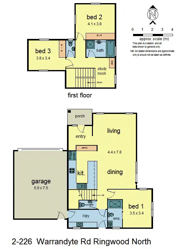 Floorplan of Homely townhouse listing, 2/226A Warrandyte Road, Ringwood North VIC 3134
