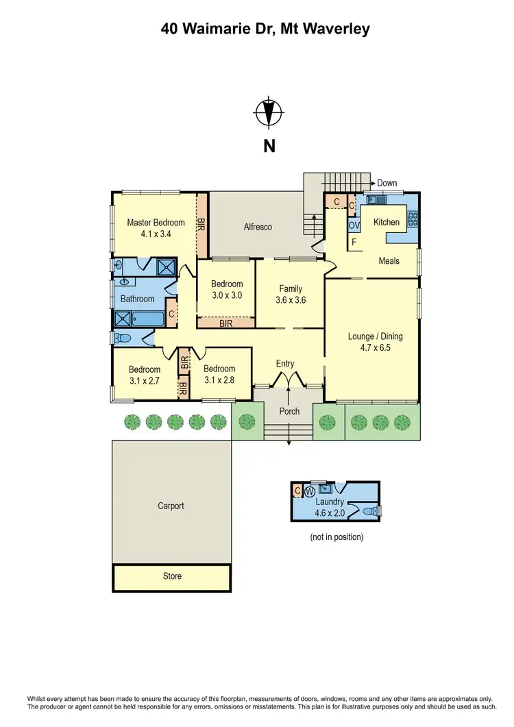 Floorplan of Homely house listing, 40 Waimarie Drive, Mount Waverley VIC 3149