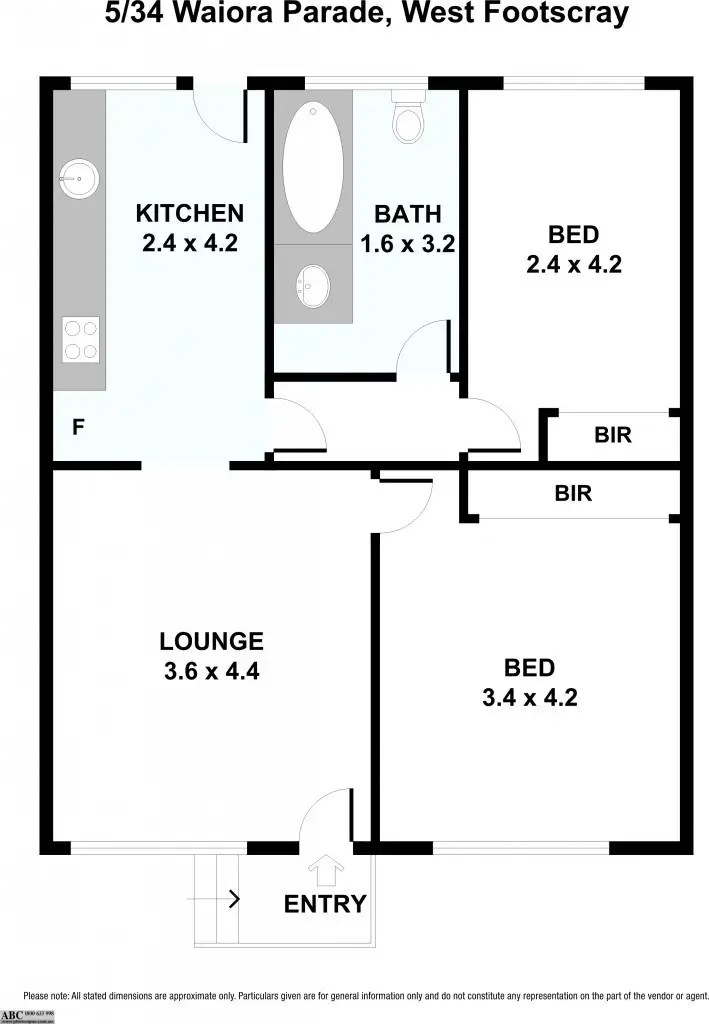 Floorplan of Homely unit listing, 5/34 Waiora Parade, West Footscray VIC 3012