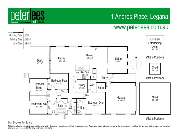 Floorplan of Homely house listing, 1 Andros Place, Legana TAS 7277