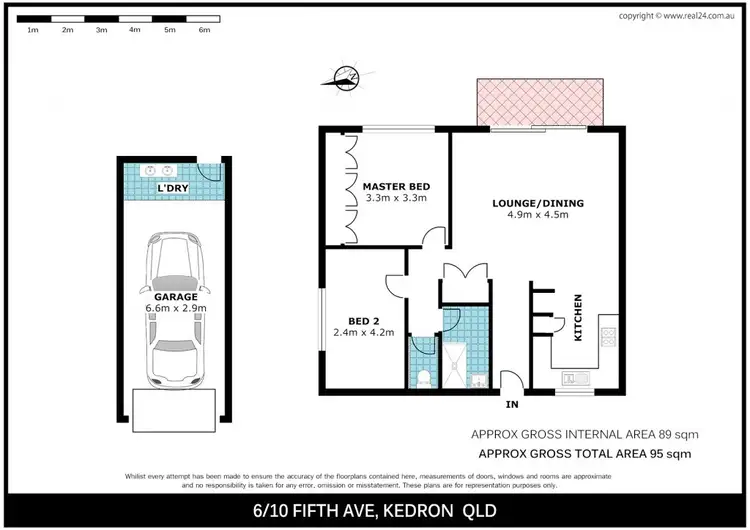 Floorplan of Homely unit listing, 6/10 Fifth Avenue, Kedron QLD 4031