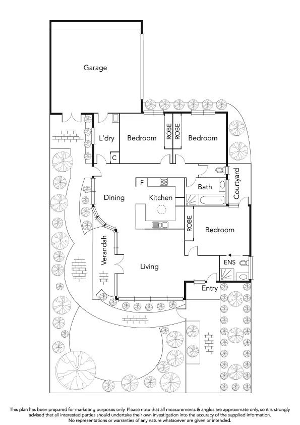 Floorplan of Homely unit listing, 1/24 Reno Road, Sandringham VIC 3191