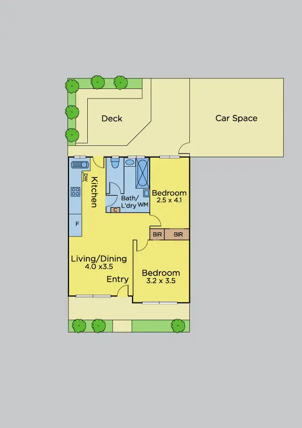Floorplan of Homely unit listing, 4/18 Broadway, Bonbeach VIC 3196