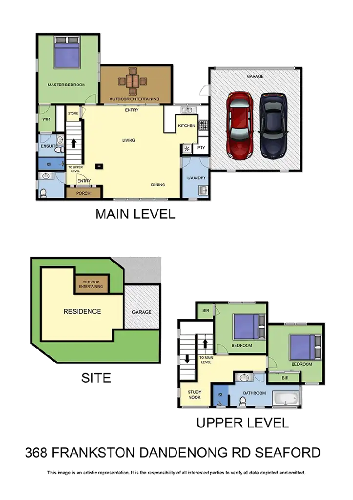 Floorplan of Homely house listing, 368 Frankston Dandenong Road, Seaford VIC 3198