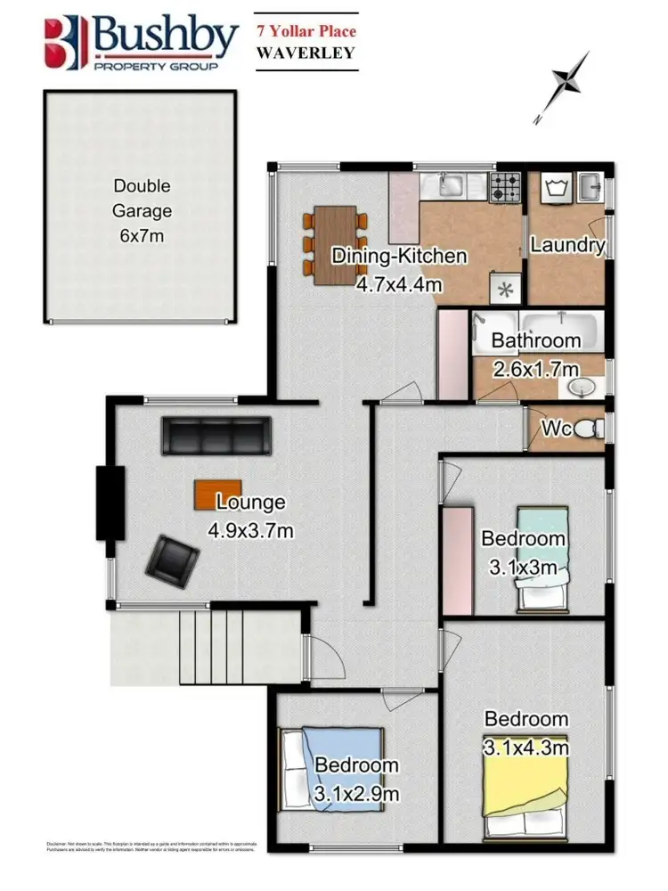 Floorplan of Homely house listing, 7 Yollar Place, Waverley TAS 7250