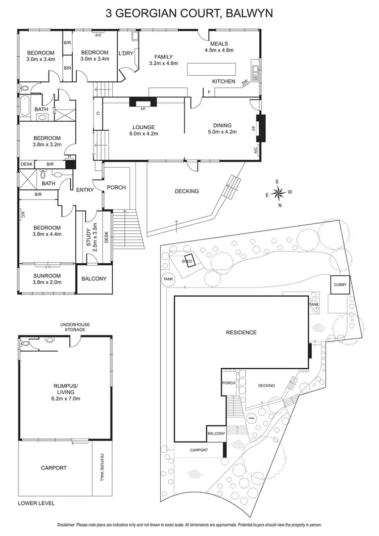 Floorplan of Homely house listing, 3 Georgian Court, Balwyn VIC 3103