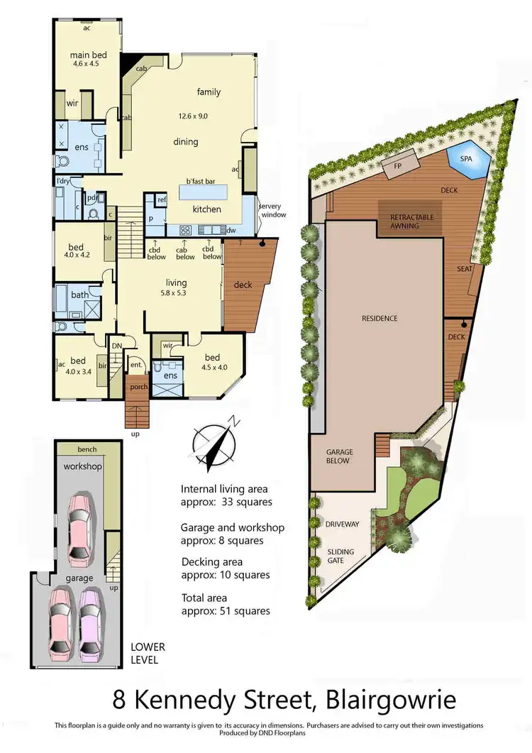 Floorplan of Homely house listing, 8 Kennedy Street, Blairgowrie VIC 3942
