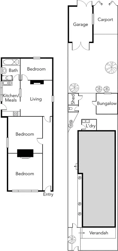 Floorplan of Homely house listing, 13 Nightingale Street, St Kilda East VIC 3183