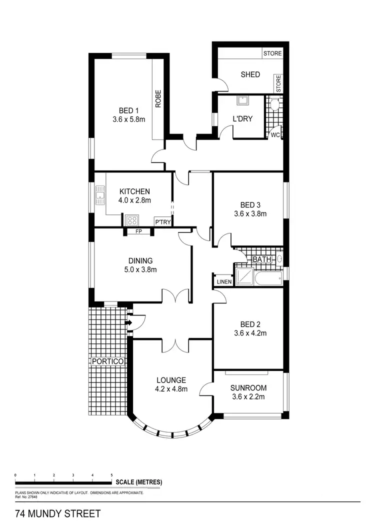 Floorplan of Homely house listing, 74 Mundy Street, Bendigo VIC 3550