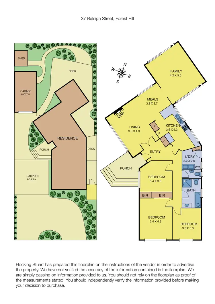 Floorplan of Homely house listing, 37 Raleigh Street, Forest Hill VIC 3131
