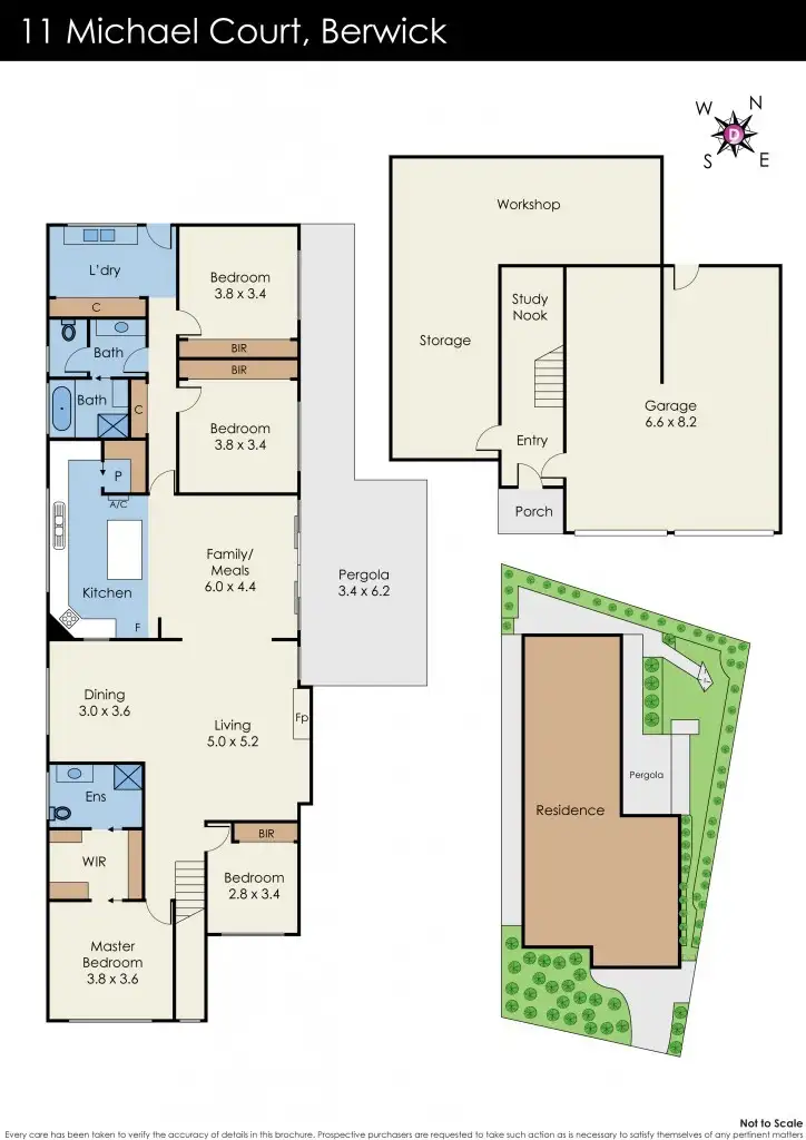 Floorplan of Homely house listing, 11 Michael Court, Berwick VIC 3806