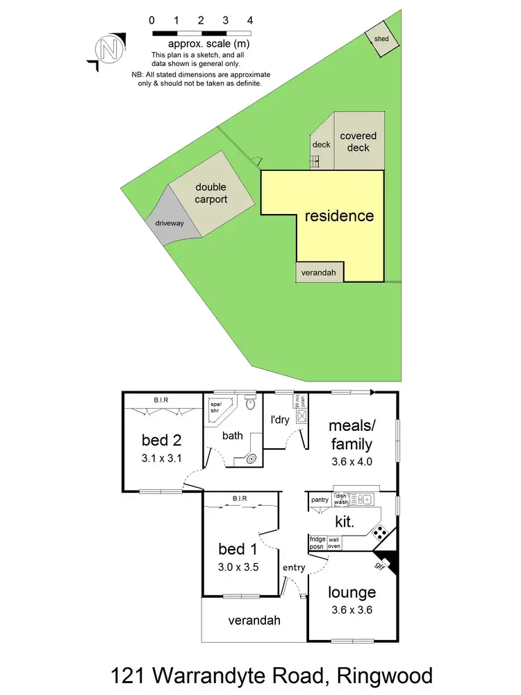 Floorplan of Homely house listing, 121 Warrandyte Road, Ringwood North VIC 3134