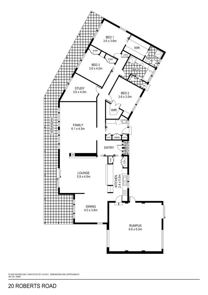 Floorplan of Homely house listing, 20 Roberts Road, Eppalock VIC 3551