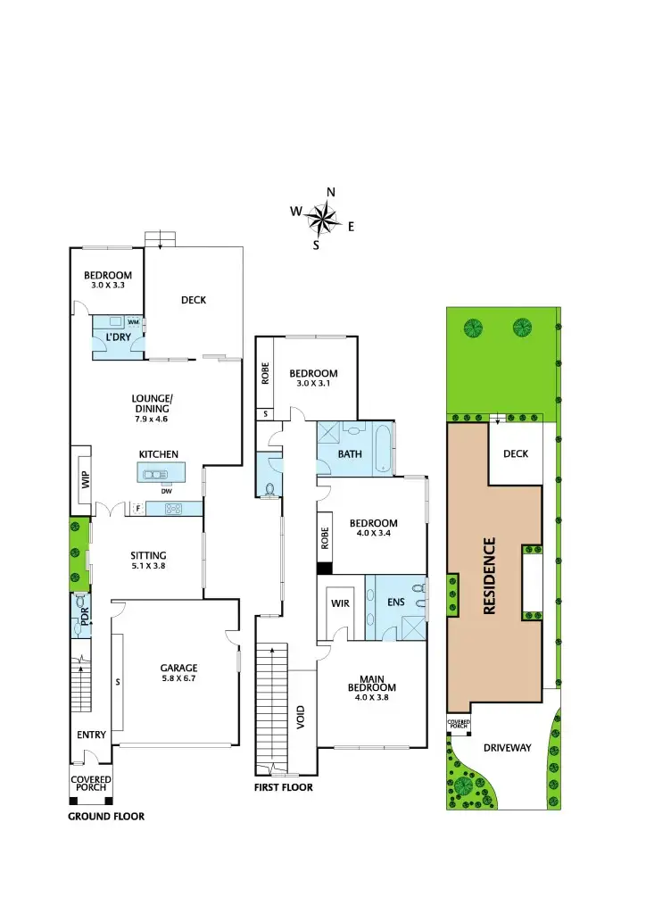 Floorplan of Homely townhouse listing, 15A Finlayson Street, Doncaster VIC 3108