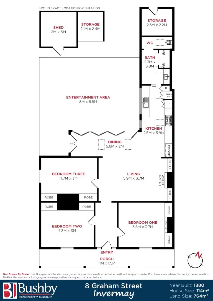 Floorplan of Homely house listing, 8 Graham Street, Invermay TAS 7248