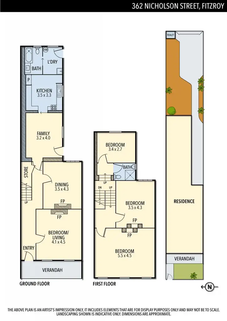 Floorplan of Homely house listing, 362 Nicholson Street, Fitzroy VIC 3065