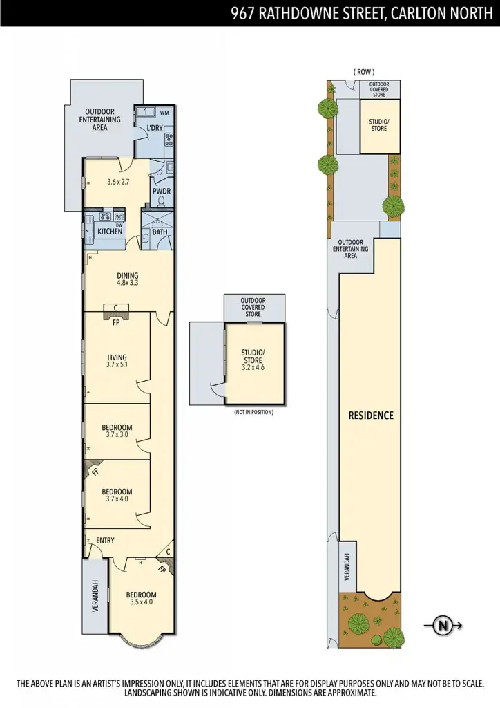Floorplan of Homely house listing, 967 Rathdowne Street, Carlton North VIC 3054
