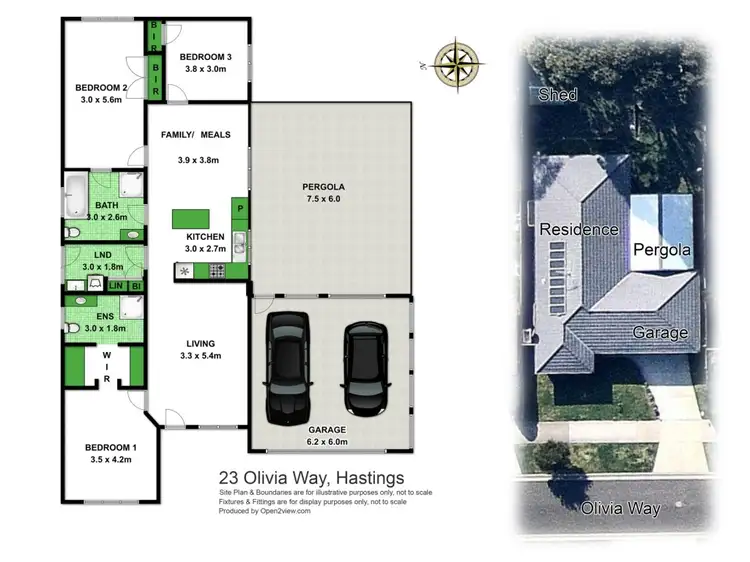 Floorplan of Homely house listing, 23 Olivia Way, Hastings VIC 3915