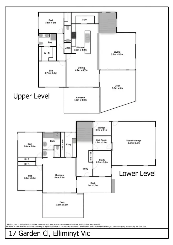 Floorplan of Homely house listing, 17 Garden Close, Elliminyt VIC 3250