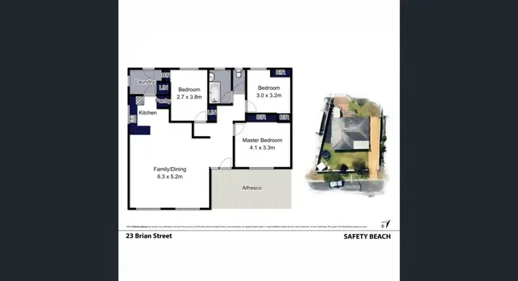 Floorplan of Homely house listing, 1/23 Brian Street, Safety Beach VIC 3936