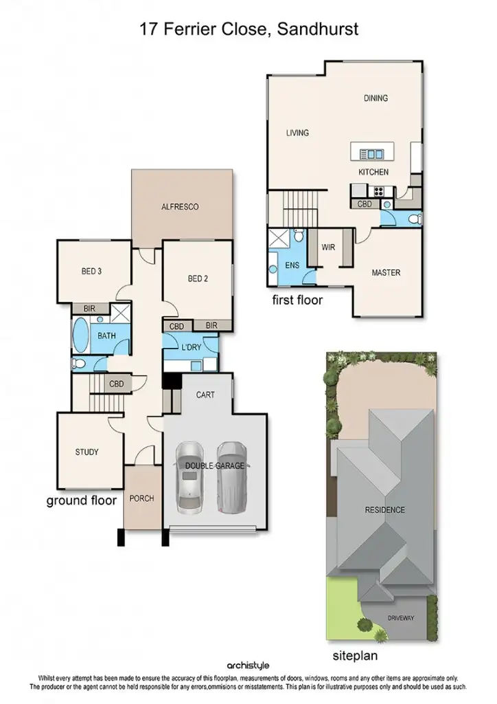 Floorplan of Homely house listing, 17 Ferrier Close, Sandhurst VIC 3977