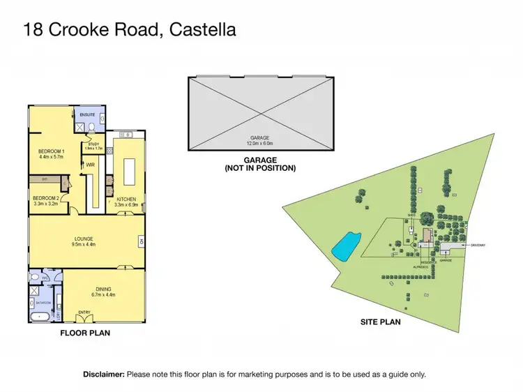 Floorplan of Homely house listing, 18 Crooke Road, Castella VIC 3777