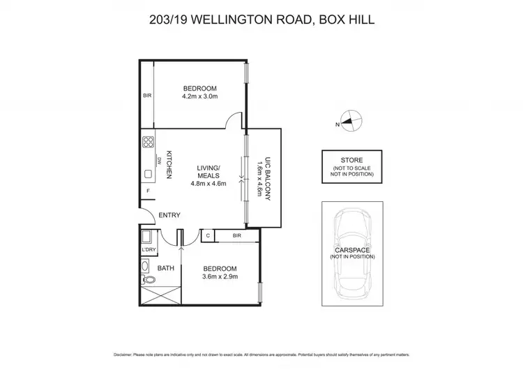 Floorplan of Homely apartment listing, 203/19 Wellington Road, Box Hill VIC 3128