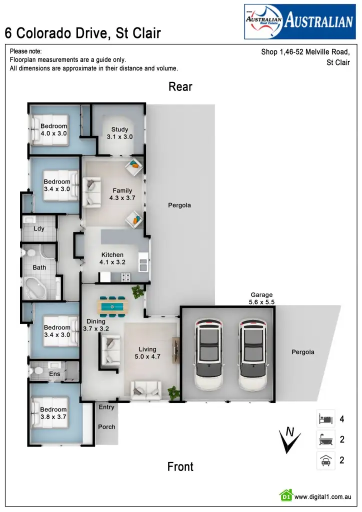 Floorplan of Homely house listing, 6 Colorado Drive, St Clair NSW 2759