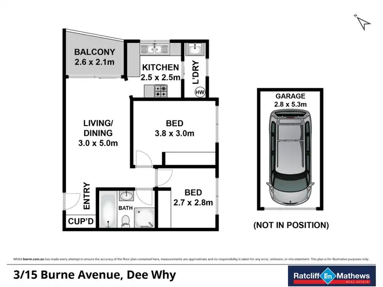 Floorplan of Homely unit listing, 3/15 Burne Ave, Dee Why NSW 2099