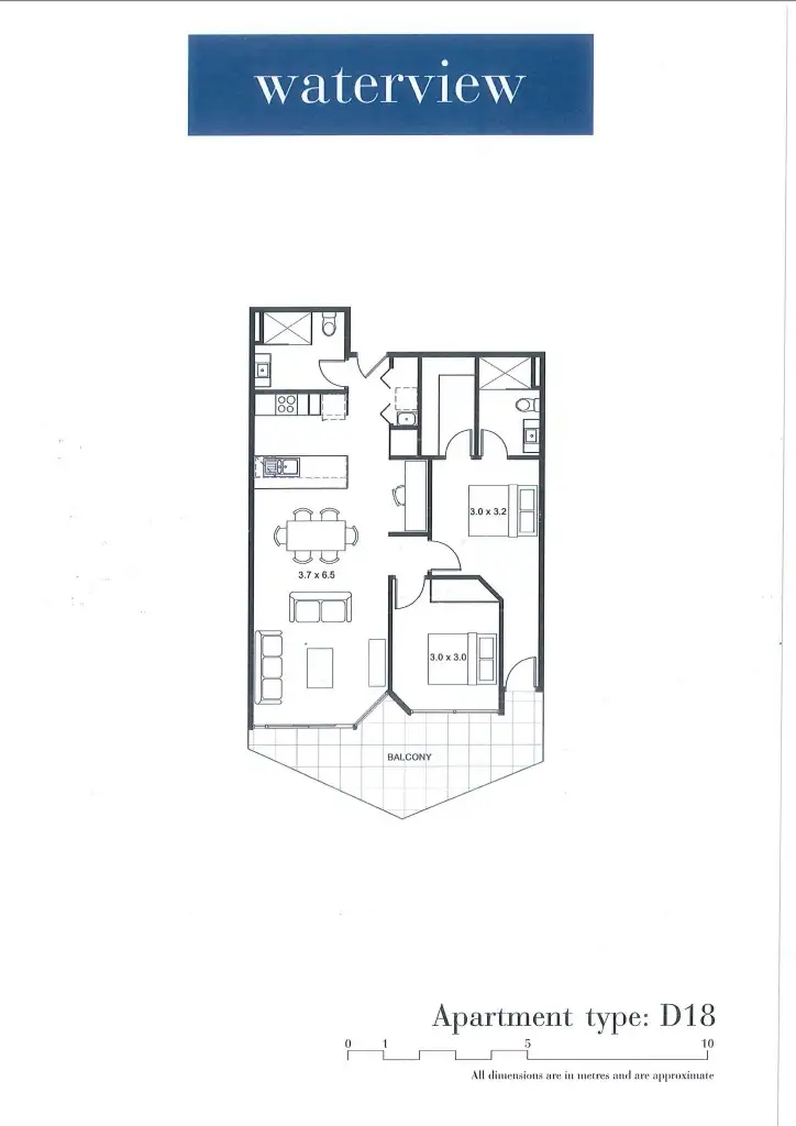 Floorplan of Homely apartment listing, 406/60 Edgewater Boulevard, Maribyrnong VIC 3032