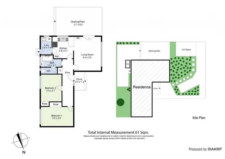 Floorplan of Homely villa listing, 6/42 Bradley Street, Newport VIC 3015