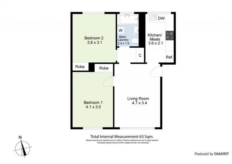Floorplan of Homely apartment listing, 7/21 Bellairs Avenue, Seddon VIC 3011