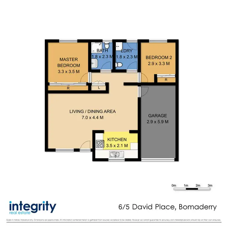 Floorplan of Homely unit listing, 6/5 David Place, Bomaderry NSW 2541